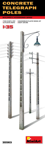 Mini Art - 35563 - Concrete Telegraph Poles - 1:35