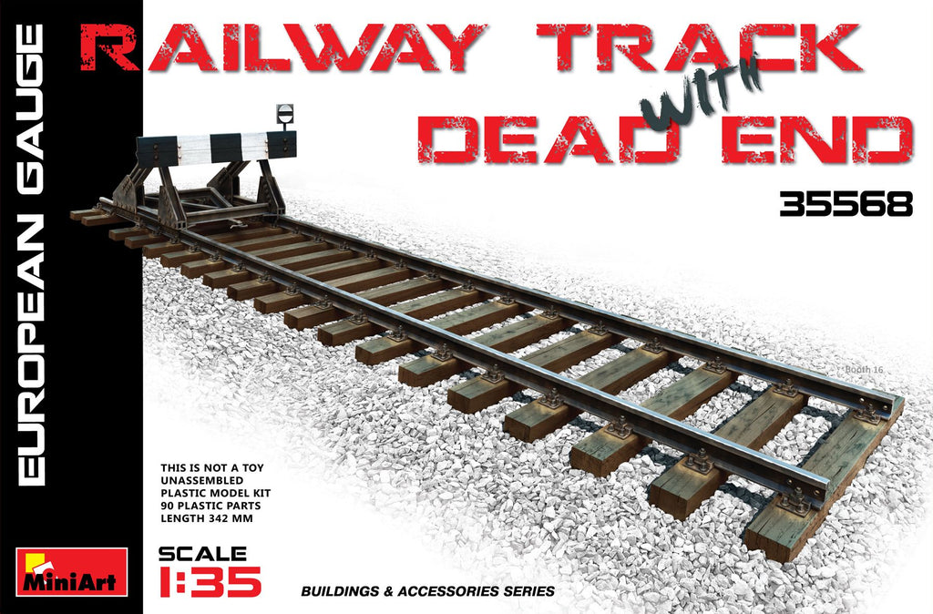 Railway Track & Dead End European Gauge - 1:35 - Mini Art - 35568