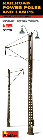 Mini Art - 35570 - Railway Power Poles & Lamps - 1:35