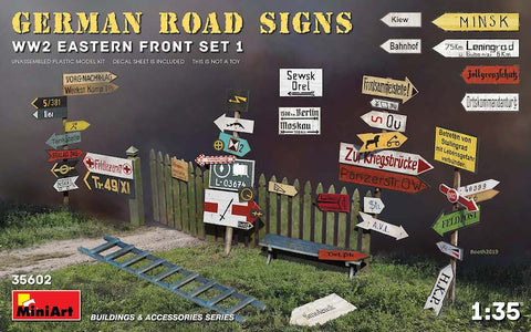 Mini Art - 35602 - GERMAN ROAD SIGNS WW2 (EASTERN FRONT SET 1) - 1:35