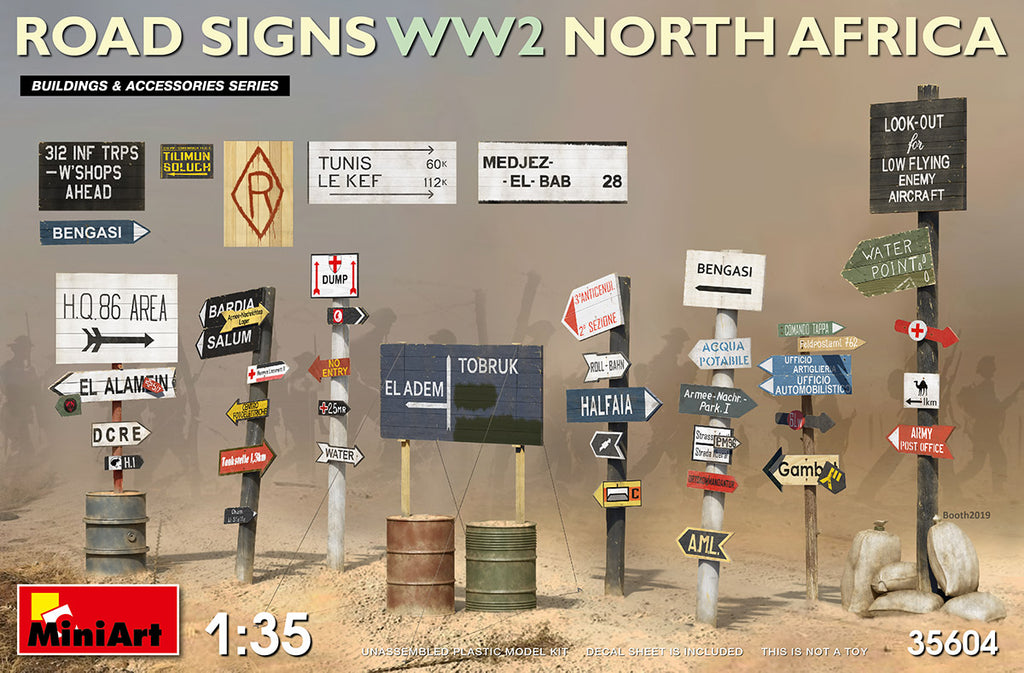 Mini Art - 35604 - ROAD SIGNS WW2 NORTH AFRICA - 1:35