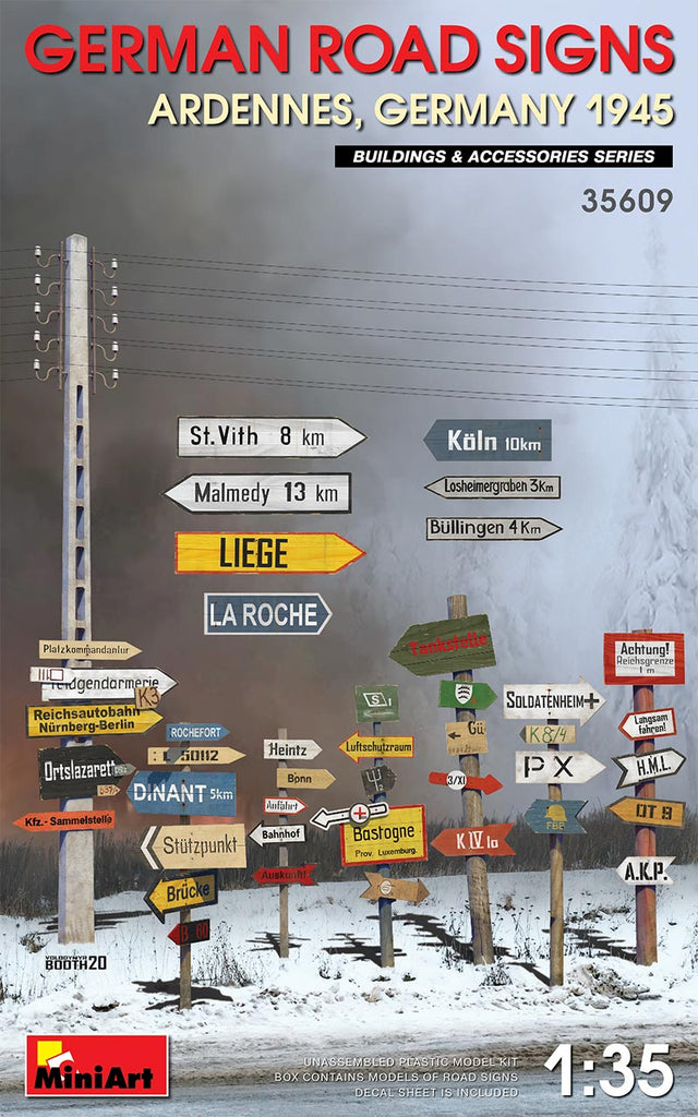 Mini Art - 35609 - GERMAN ROAD SIGNS - 1:35