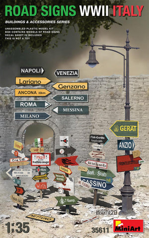 Mini Art - 35611 - ROAD SIGNS WWII ITALY - 1:35