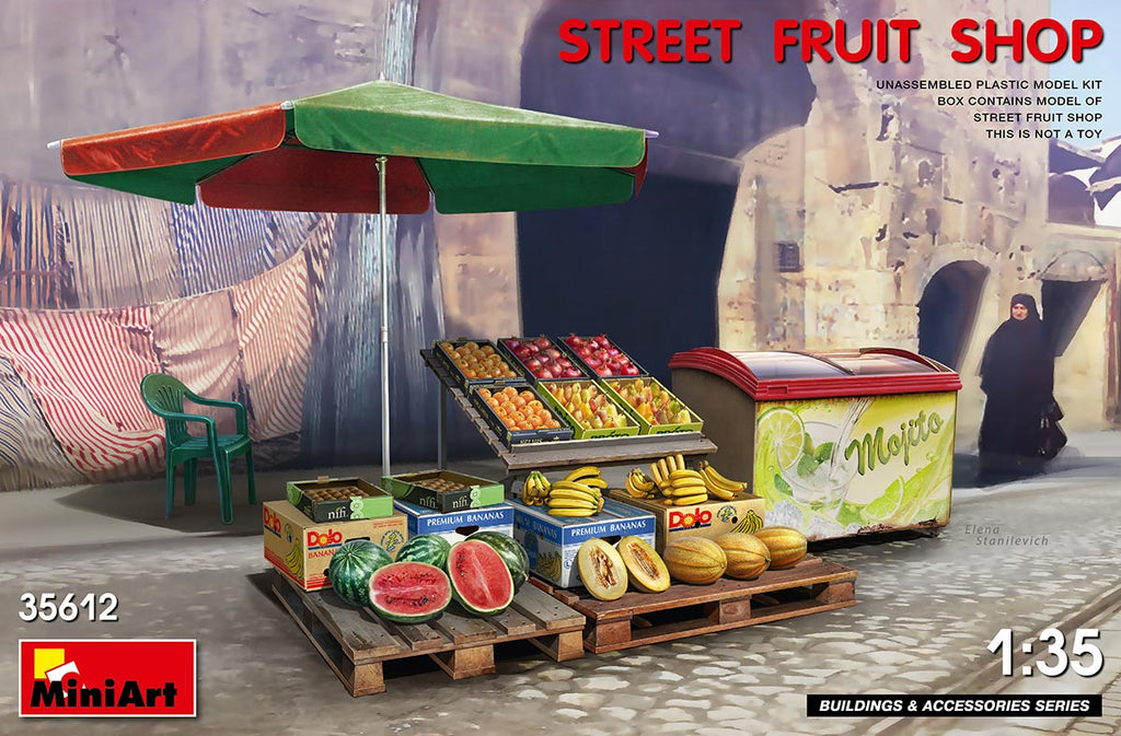 Mini Art - 35612 - Street fruit shop/stand/stall - 1:35
