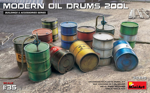 Mini Art - 35615 - FUEL & OIL DRUMS Modern - 1:35