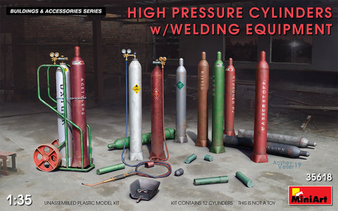 Mini Art - 35618 - HIGH PRESSURE CYLINDERS w/WELDING EQUIPMENT - 1:35