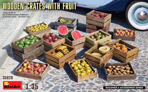 Mini Art - 35628 - WOODEN CRATES WITH FRUIT - 1:35