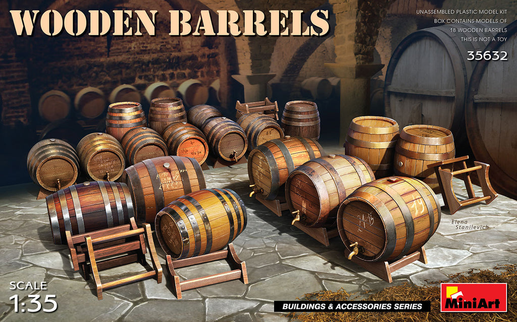 Mini Art - 35632 - WOODEN BARRELS - 1:35