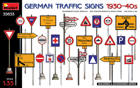 Mini Art - 35633 - GERMAN TRAFFIC SIGNS 1930-40s - 1:35