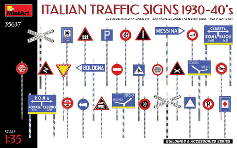 Mini Art - 35637 - ITALIAN TRAFFIC SIGNS 1930-40's - 1:35