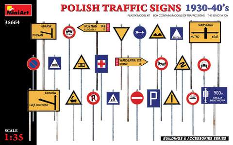 Mini Art - MT35664 - POLISH TRAFFIC SIGNS 1930-40s - 1:35