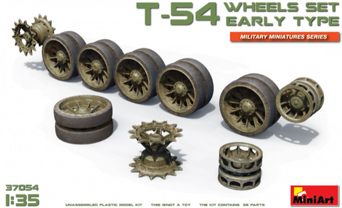 Mini Art - 37054 - Soviet T-54 WHEELS SET. EARLY TYPE - 1:35