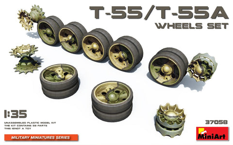 Mini Art - 37058 - Soviet T-55/T-55A Wheels Set - 1:35