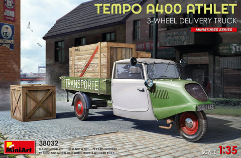 Mini Art - MT38032 - TEMPO A400 ATHLET 3-WHEEL DELIVERY TRUCK - 1:35