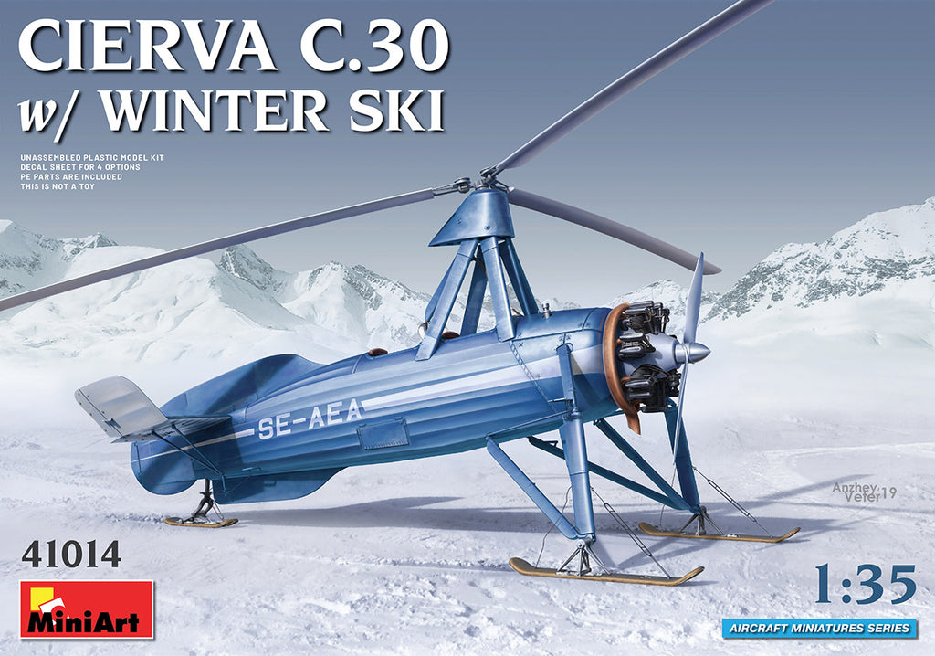 Mini Art - 41014 - AVRO CIERVA C.30 WITH WINTER SKI - 1:35