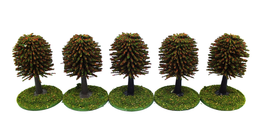 Trees - Single colour D (25mm) with bases and flocage