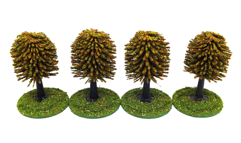 Trees - Single colour E (25mm) with bases and flocage - @