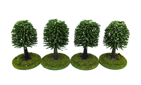 Trees - Single colour F (25mm) with bases and flocage