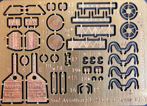 NH Detail 144025 - Sud-Aviation SE-210 Caravelle VI-N Detail Set - 1:144