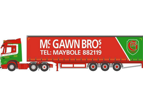 Oxford Diecast - NMB007 - Mercedes Actros Curtainside McGawn Bros - 1:148