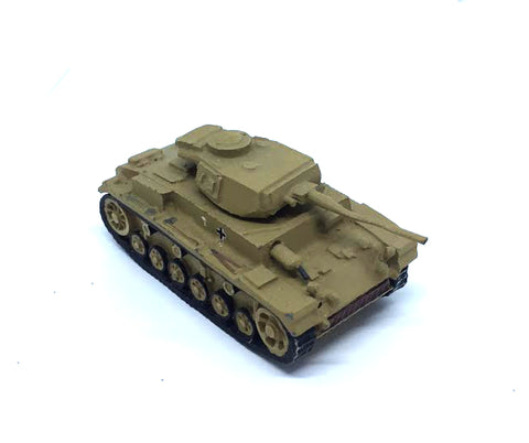 German Panzer III (painted) in metal - 1:72 (20mm)