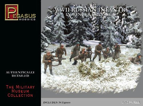Russian Infantry In Winter dress set 2  WWII - 1:72 - Pegasus - 7272