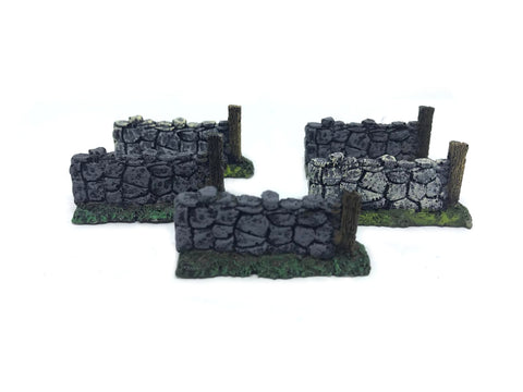 Scenery Wargame - 10-15mm - ES79 - Low wall - USED x5