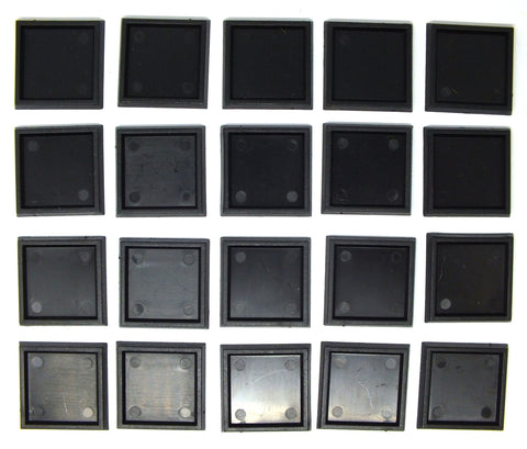 Plastic Bases - 25mm Square base with lip (20) - 99.035