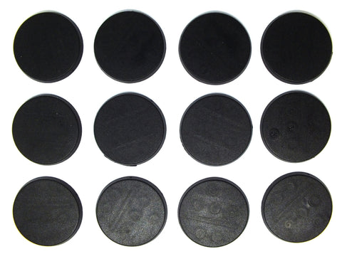 Plastic Bases - 30mm Round blank bases (12) - 99.010