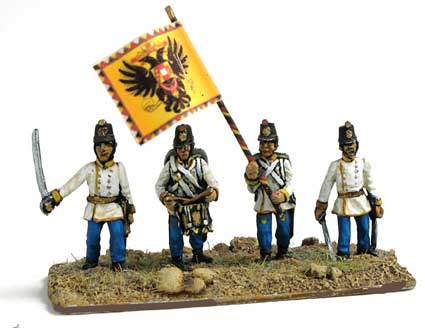 Mirliton - Hungarian infantry command - 15mm