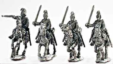 Mirliton - Dragoons campaign dress, charging - 15mm