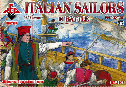 Red Box - 72107 - Italian Sailors 16-17 century (set 3) - 1:72