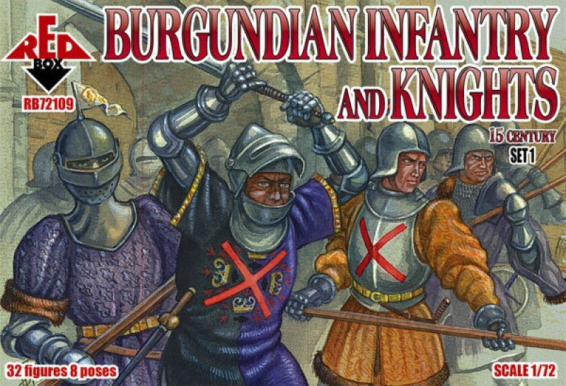 Red Box - 72109 - Burgundian infantry and knights set 1 - 1:72