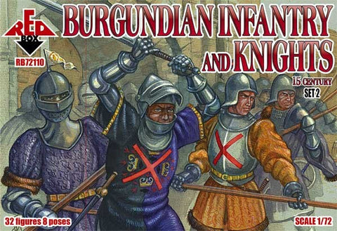 Red Box - 72110 - Burgundian infantry and knights set 2 - 1:72