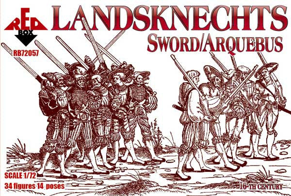 Red Box - 72057 - Landsknechts Sword/Arquebus - 1:72