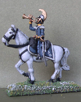 Mirliton - Trumpeter of a Dragoons Regiment, full uniform - 15mm