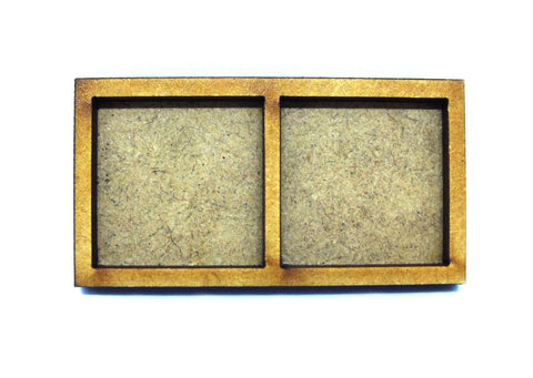 Movement Trays in MDF (5,9cm x 3,1cm) 2x1 SLOT (25mm) x 3 bases