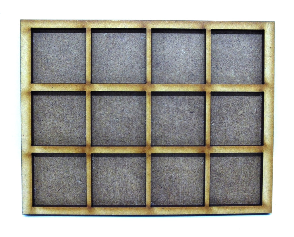 Movement Trays in MDF (11,9cm x 9,1cm) 4x3 SLOT (25mm)
