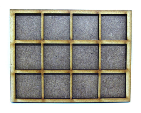 Movement Trays in MDF (11,9cm x 9,1cm) 4x3 SLOT (25mm)