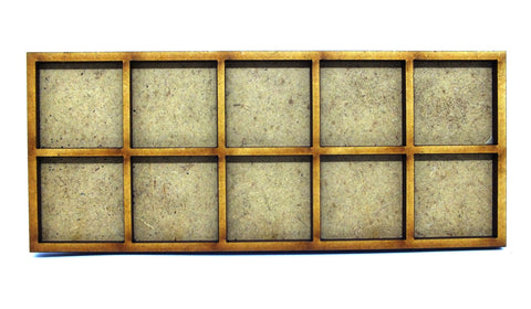 Movement Trays in MDF (14,3cm x 5,9cm) 5x2 SLOT (25mm)