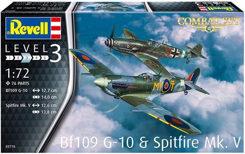 Revell - 03710 - Bf-109G-10 & Supermarine Spitfire Mk.V - 1:72