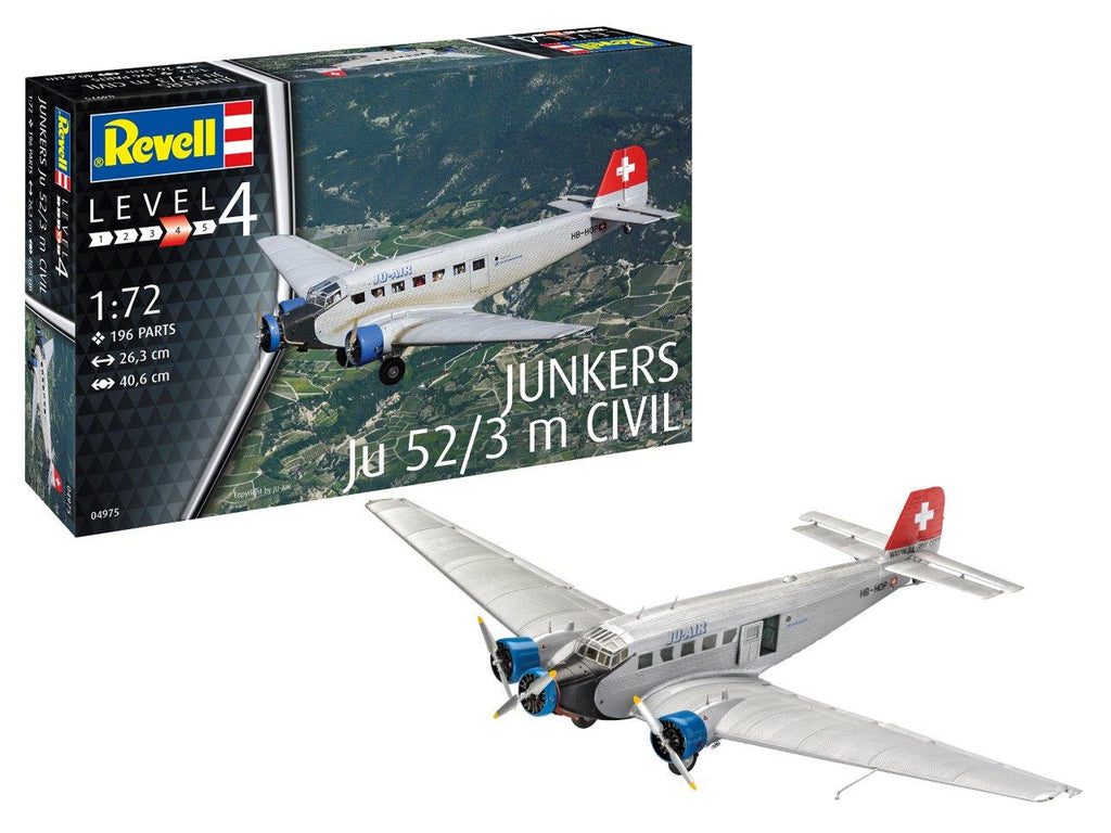 Junkers Ju-52/3m Civil - 1:72 - Revell - 4975
