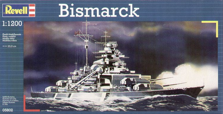 Revell - 5802 - Bismark/Bismarck German battleship - 1:1200