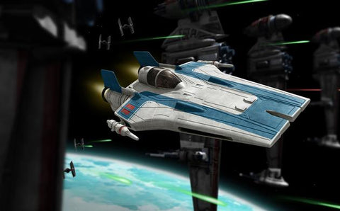 Revell 6762 - Build & Play Resistance A-Wing Fighter, Blue Star Wars - 1:44