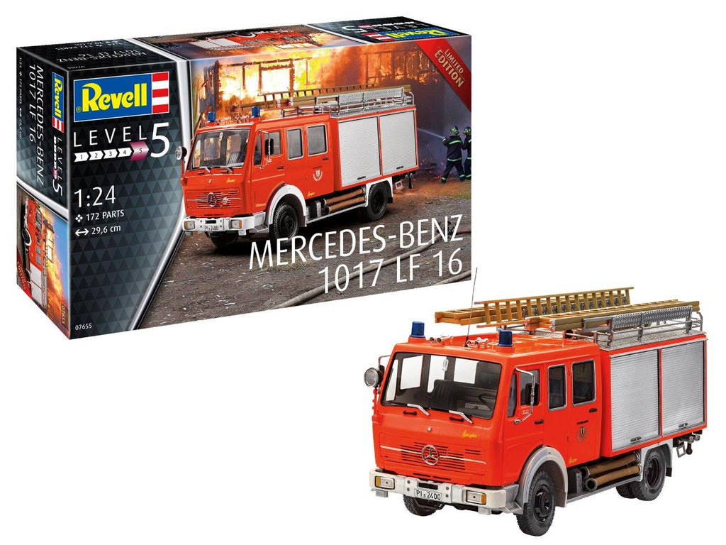 Revell - 7655 - Mercedes-Benz 1017 LF-16 Fire Engine Limited Edition - 1:24