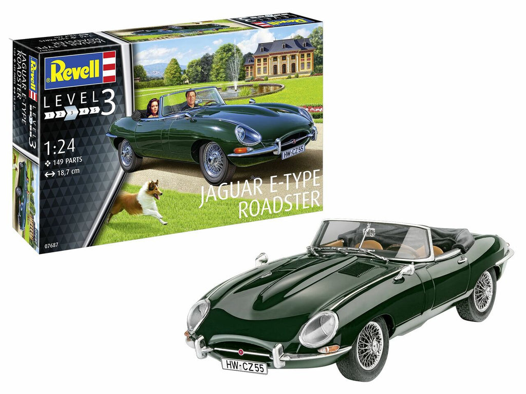 Revell - 7687 - Jaguar E-Type Roadster - 1:24