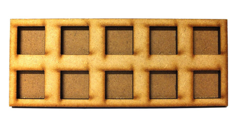 Movement Trays in MDF (6,5cm x 16,3cm) 10 SLOT (20mm)