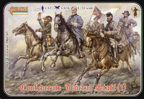 Strelets - 047 - Confederate Jeneral Staff (1) - 1:72