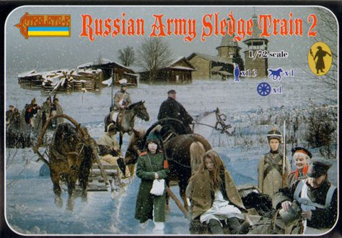 Soviet Army Sledge Train 2 (Napoleonic) - 1:72 - Strelets - 136 - @