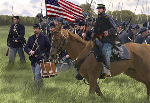 Strelets - 149 - U.S. Union Infantry on the March - 1:72